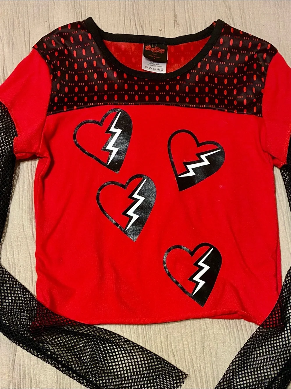 Disney Descendants: The Rise of Red Halloween Costume (two piece bundle) SMALL